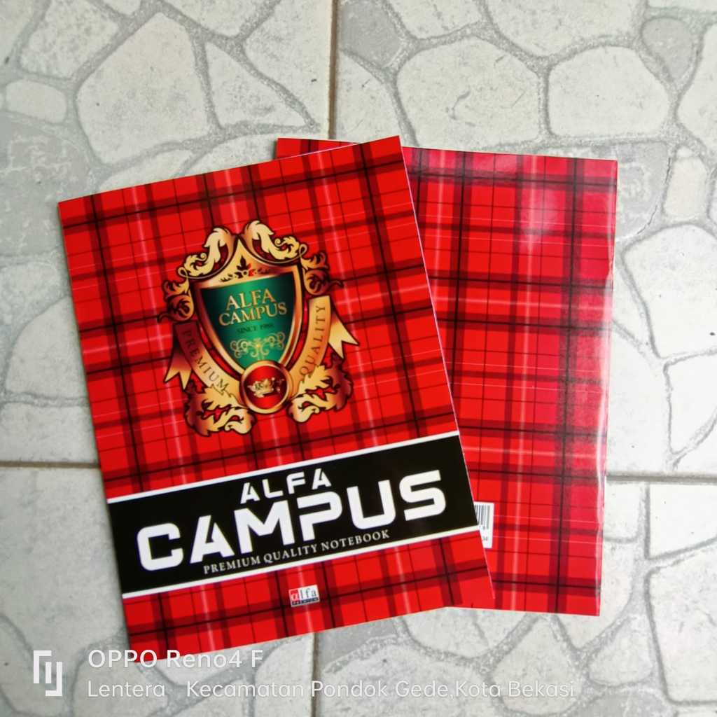 

Ay00! Buku Tulis Campus ALFA PREMIUM 38 Lembar Ukuran Quarto (Pendek)