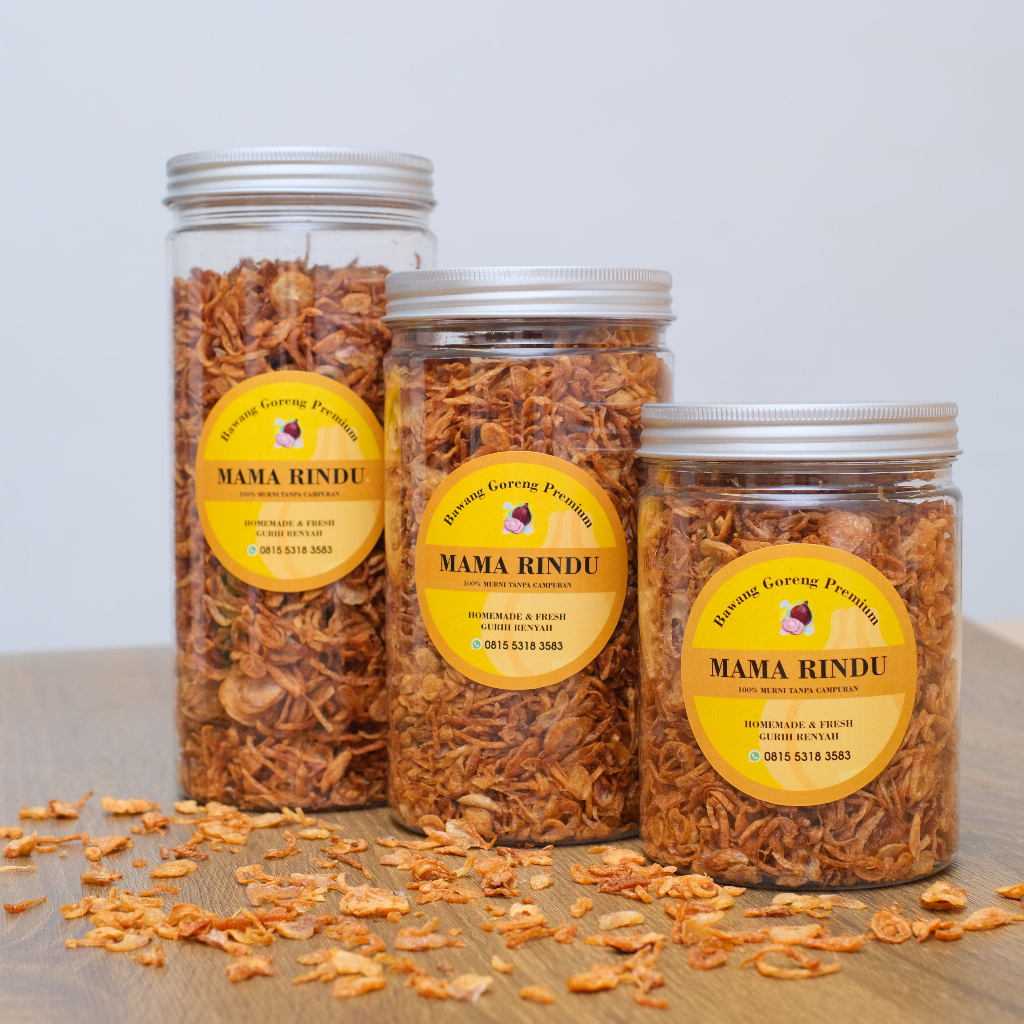 

Bawang Goreng Homemade 250gr Kualitas Premium Murni Tanpa Campuran - Mamarindu.idn