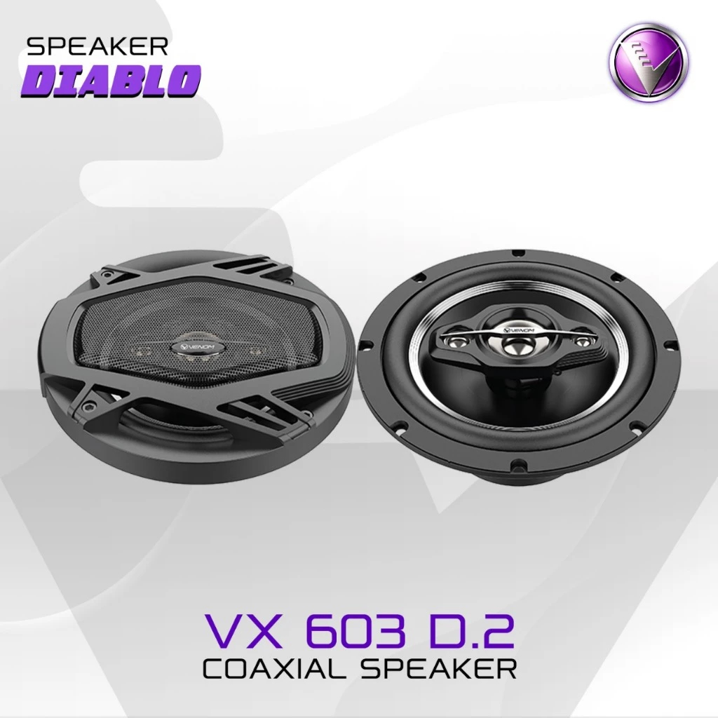 Speaker 3 Way Coaxial Venom Diablo VX603D.2 / VX603D Garansi Resmi Venom