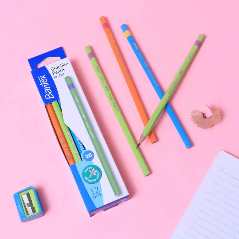 

Bantex Pencil 2B Pensil Tulis Sekolah Hexagonal BK500X