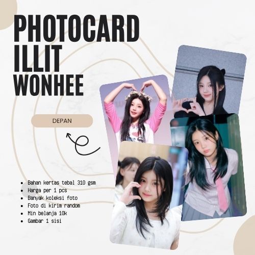 [1PCS] PHOTOCARD ILLIT WONHEE | PHOTOCARD KPOP | PHOTOCARD DRAKOR | PHOTOCARD DRACIN