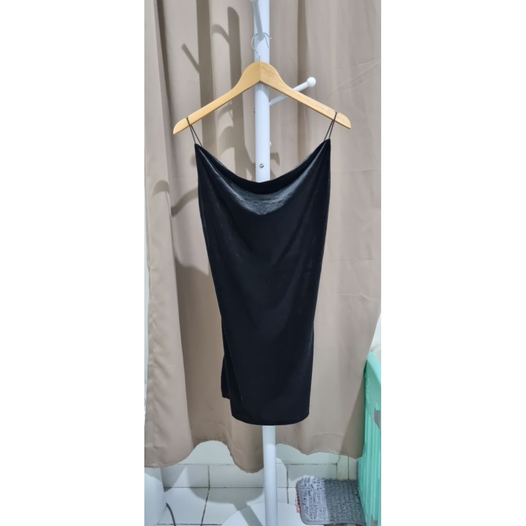 Mini Dress Hitam Tanktop Sexy Hitam Black