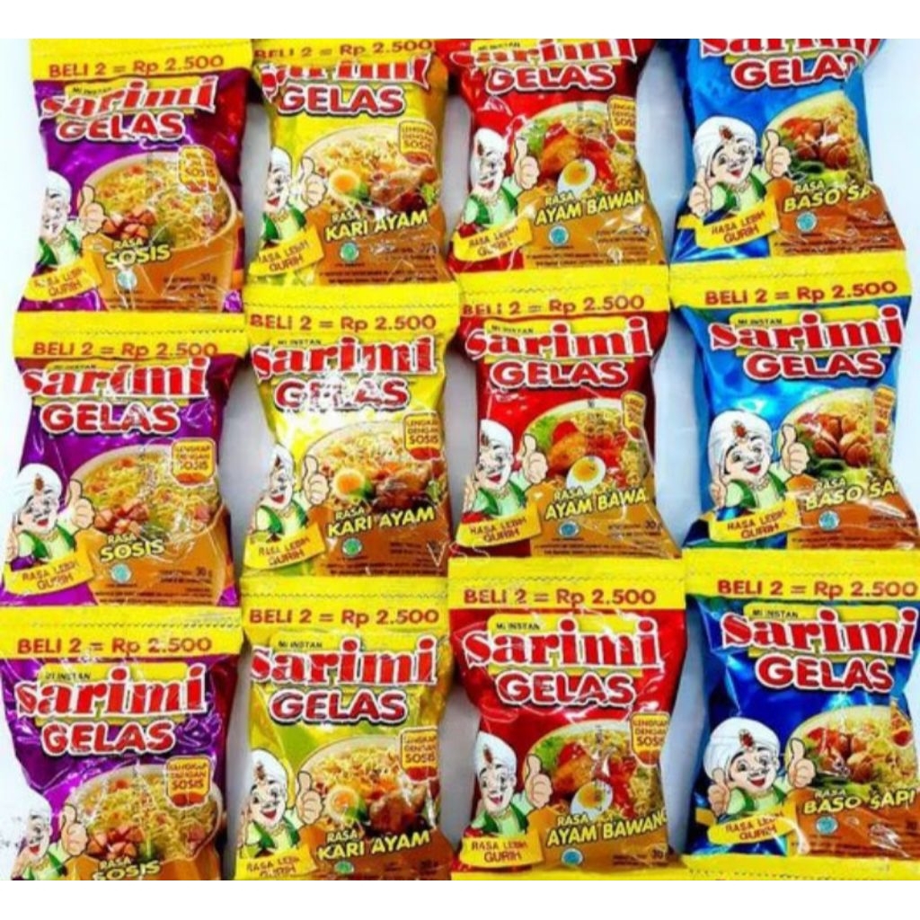 

sarimi gelas all varian