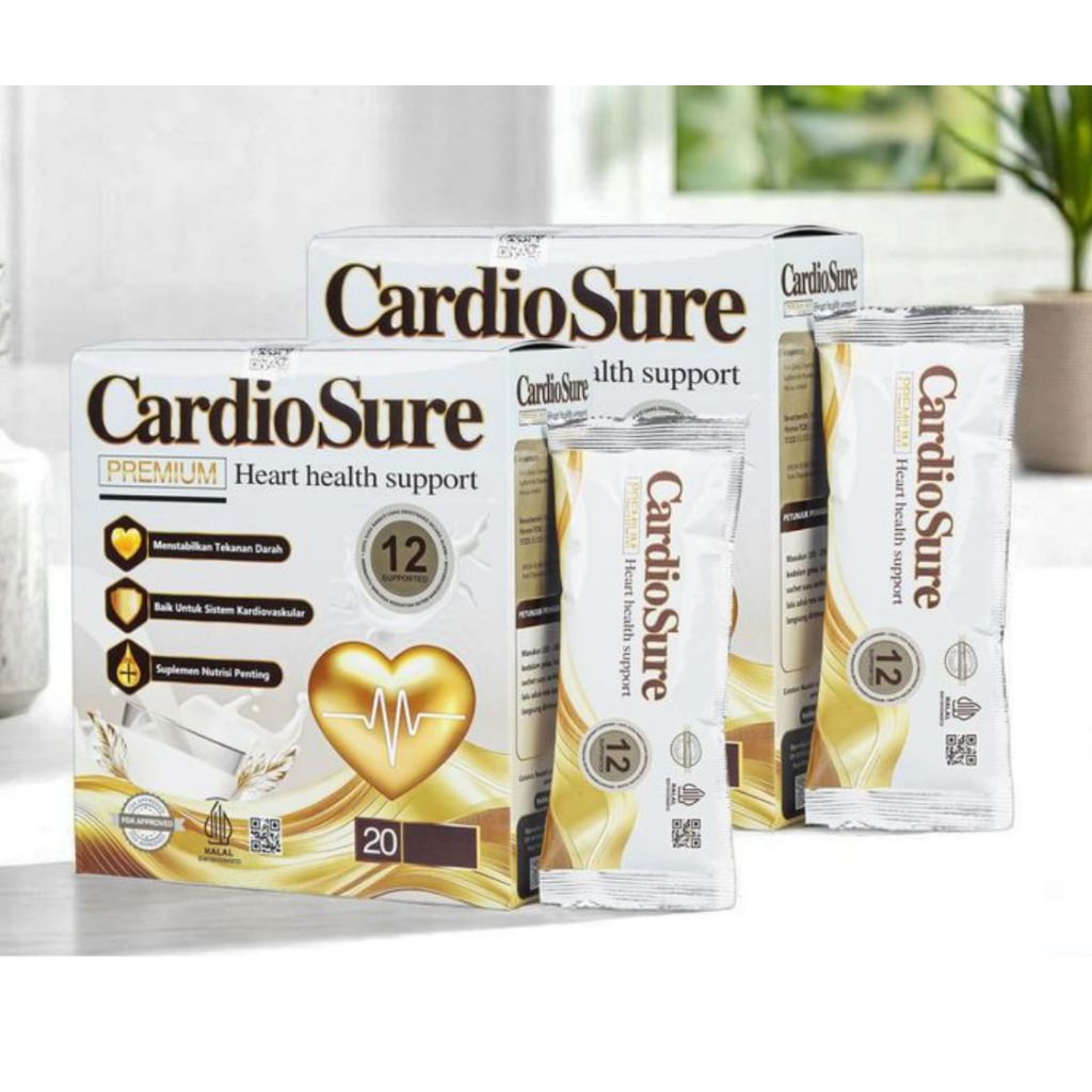 

CARDIOSURE MILK SUSU ASLI ORIGINAL OBAT HIPERTENSI STRUK JANTUNG KOLESTEROL ASAM URAT 12 SACHET