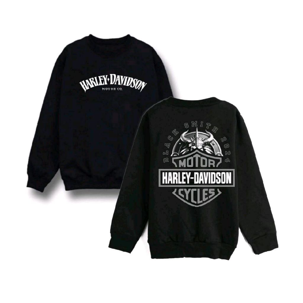 crewneck Harley Davidson baju pria wanita cotton distro