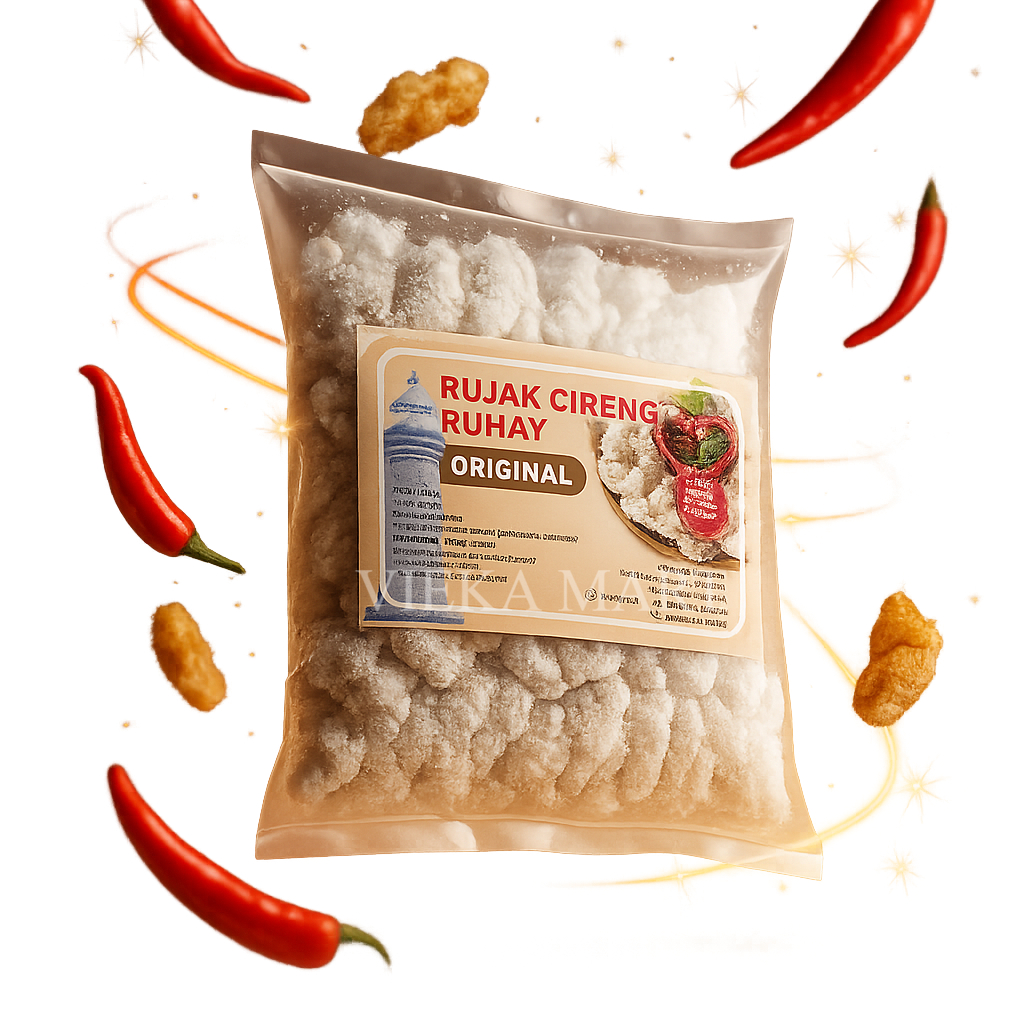 

Rujak Cireng Ruhay Original | Cireng kriwil Ruhay free sambal rujak