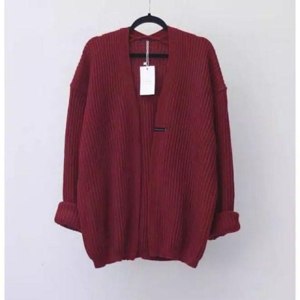 Cardigan Rajut Oversize - Baju Rajut Wanita Breshka