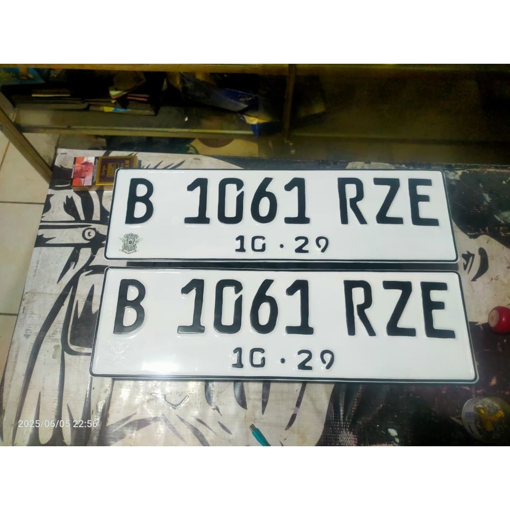 PLAT NOMOR MOBIL FONT BARU