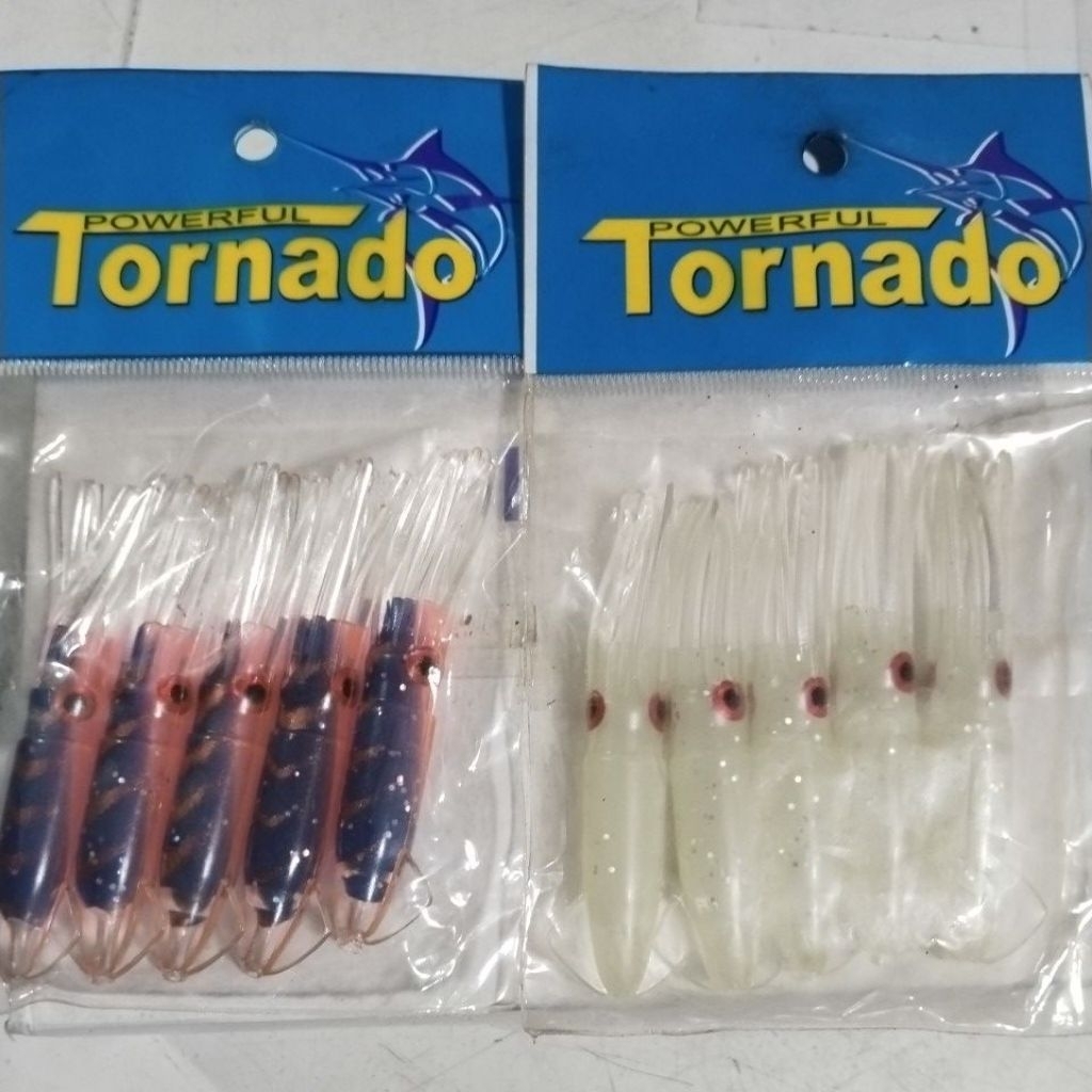 Umpan Cumi Karet Soft Lure Tornado 5cm dan 7cm