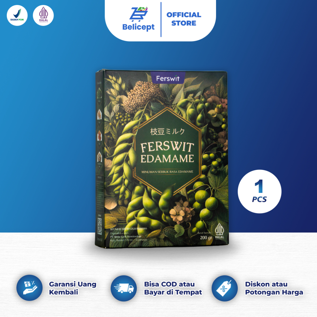 

Ferswit Susu Edamame Jepang 200 Gram Paket 1 Box