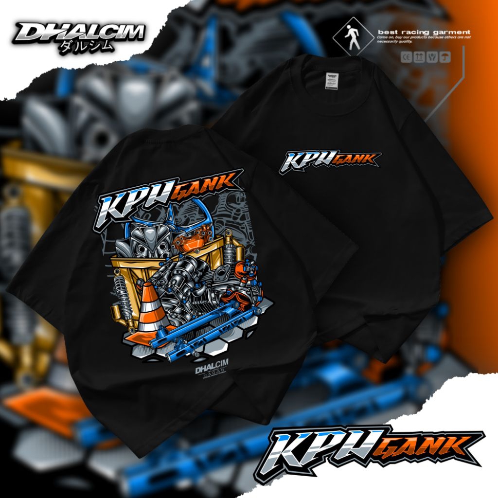 KAOS DISTRO KPH GANK FUL DESIAN COTTON 24S TEBAL, KAOS KPH GANK, KOAS KPH ENGINE RACING, KAOS DISTRO