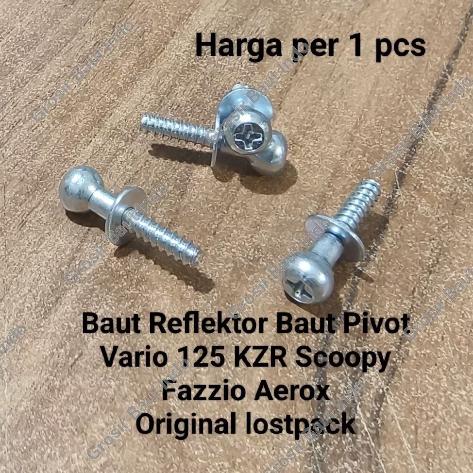 Baut Reflektor Baut Pivot Vario 125 KZR Scoopy Fazzio Aerox Original lostpac