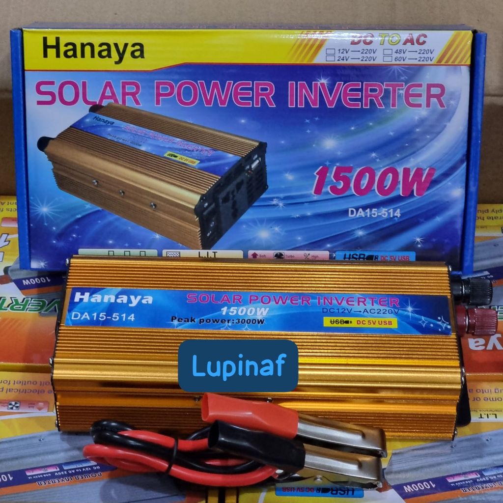POWER INVERTER HANAYA 1500W 1500 WATT 1500WATT DC TO AC