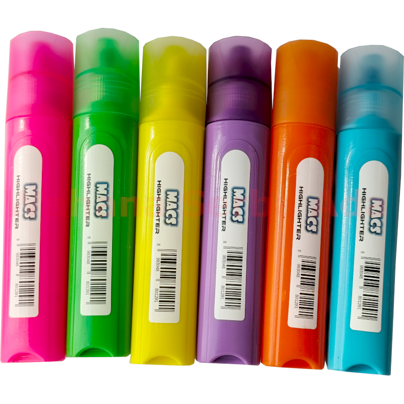 

1 set Spidol MACS Highlighter Fluorescent 6 warna
