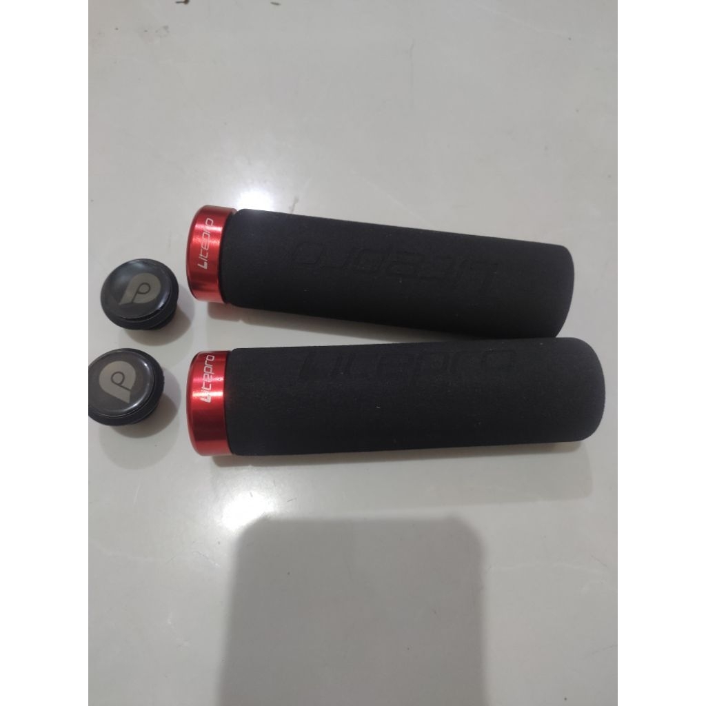 handgrip grip sepeda busa litepro lock