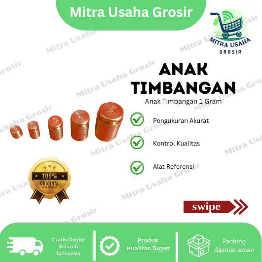 Anak Timbangan 1 gram / Batu Timbangan 1 gram