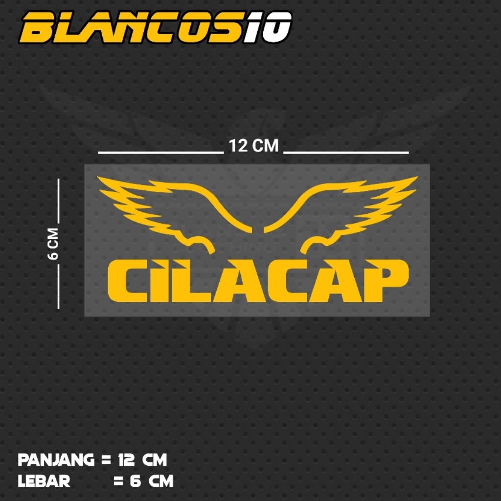 STIKER CUTTING TULISAN CILACAP / JUL25 JTG