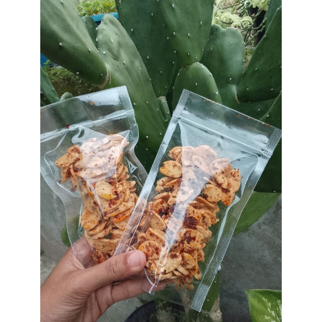 

kripik otak-otak daun jeruk