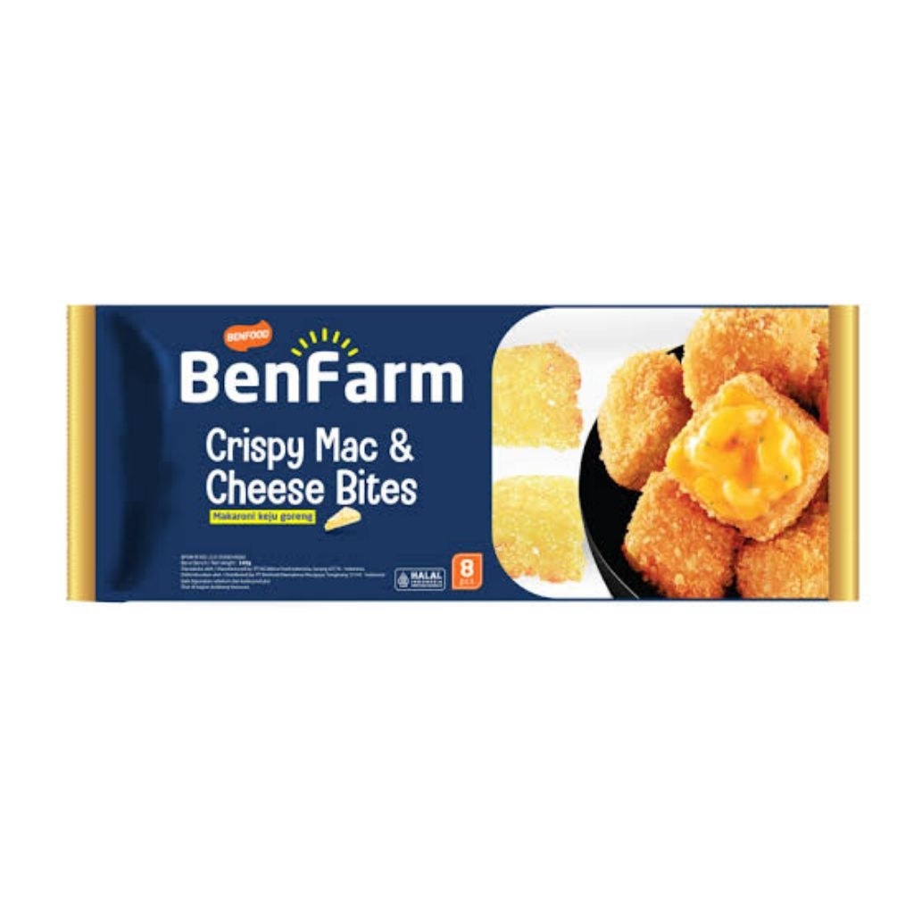 

BenFarm Ben Farm Crispy Mac N Cheese Bites 180gr