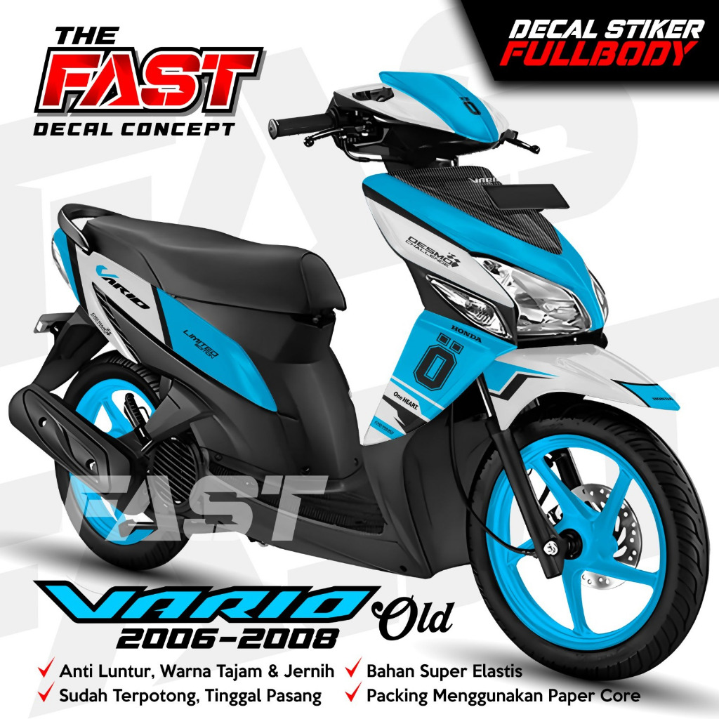 Decal Full Body Stiker Honda Vario 110 2006 Motif Terbaru Ohlins Keren Striping Variasi Bisa Cod