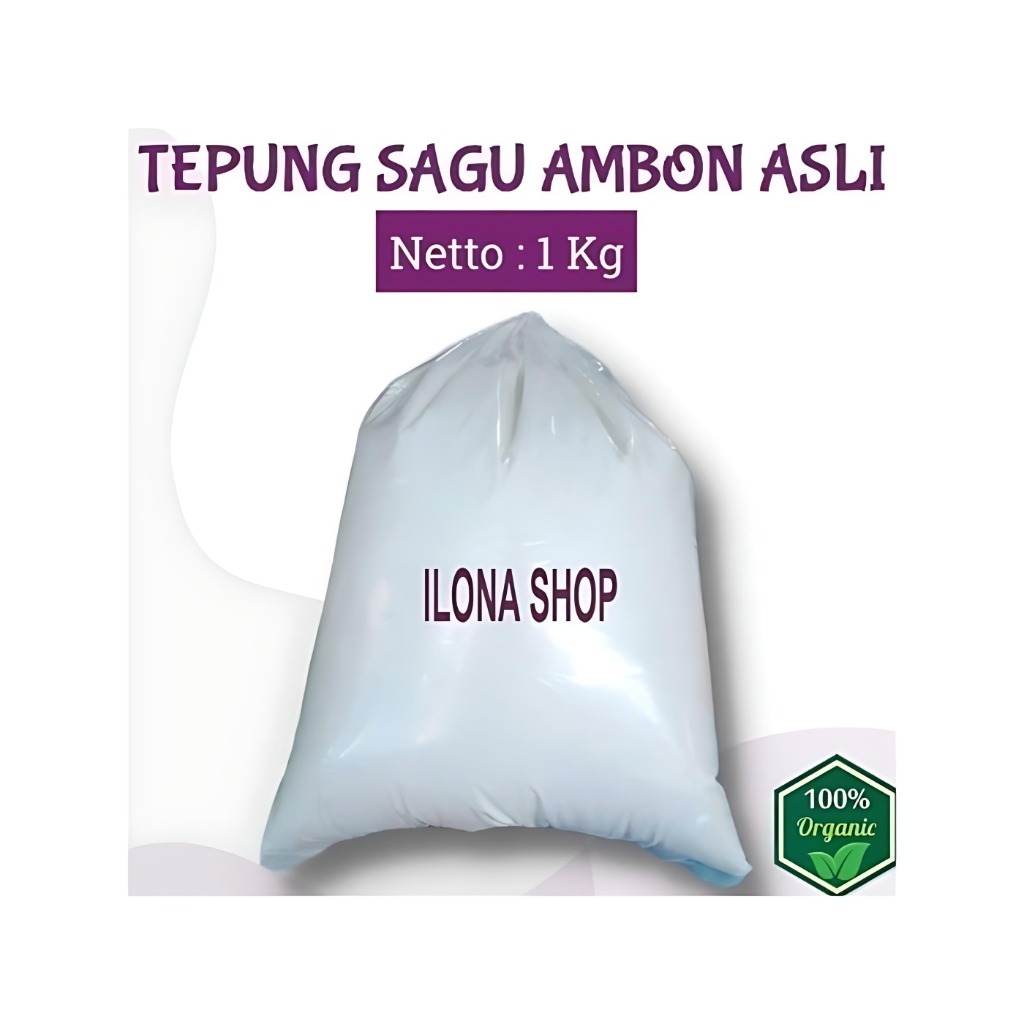 

TEPUNG SAGU AMBON ASLI 1 KG KUALITAS BAGUS