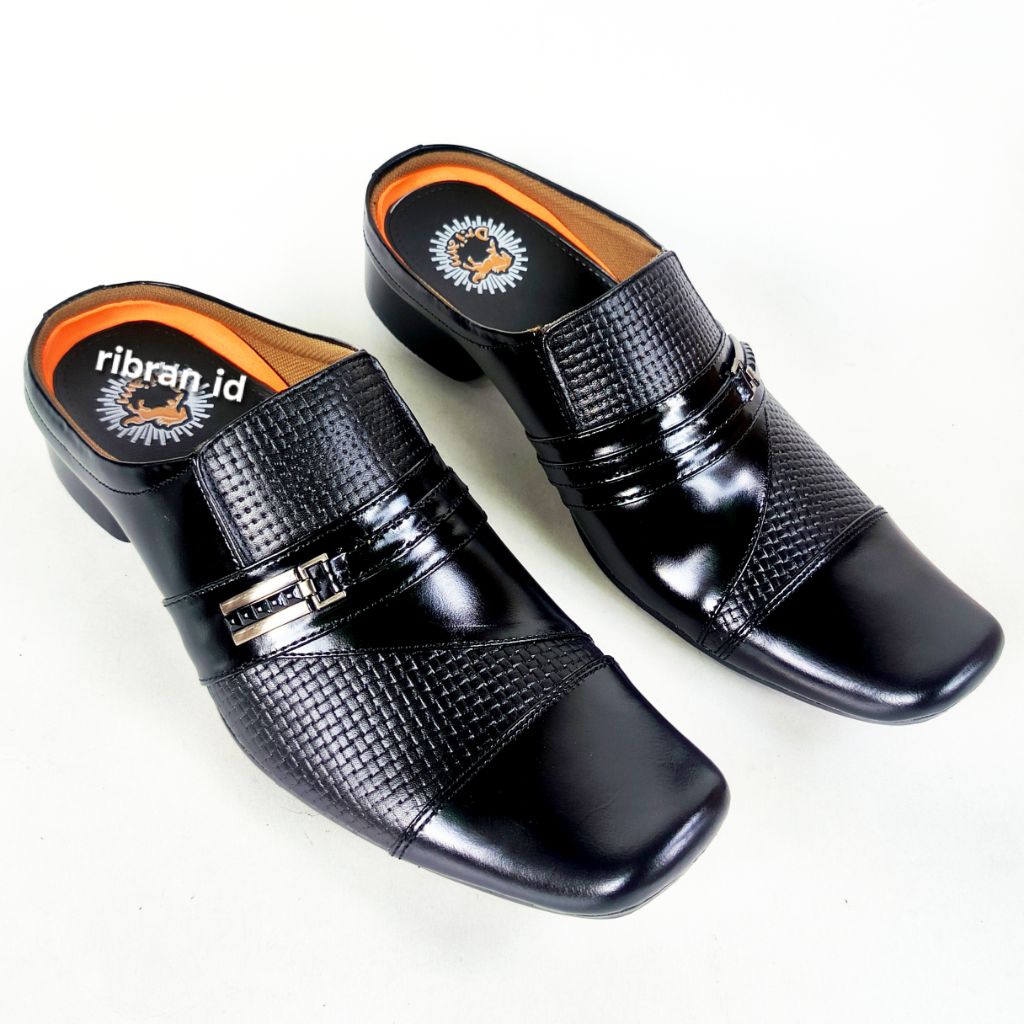 Bustong Selop Pria Kulit Asli | Sepatu Sandal bustong Pria Kulit Asli