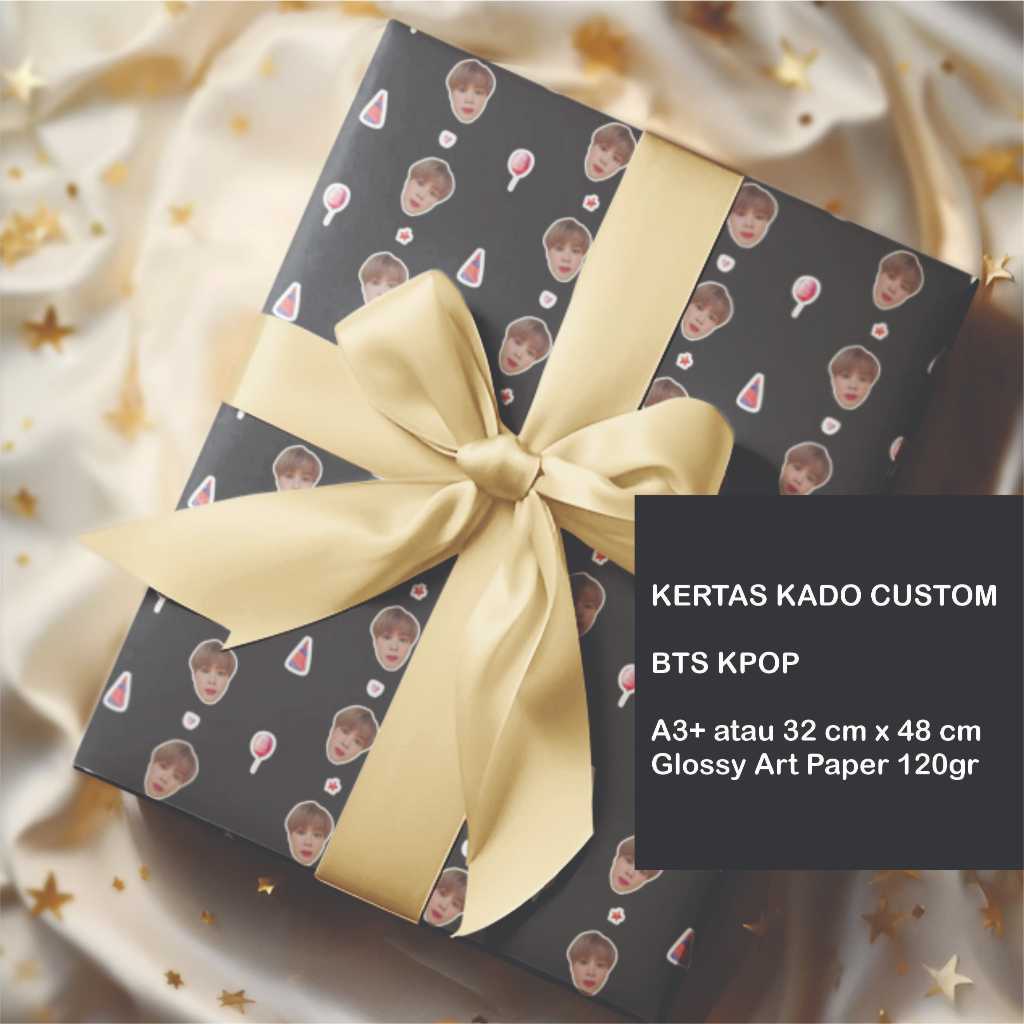 

Kertas Kado Custom BTS KPOP