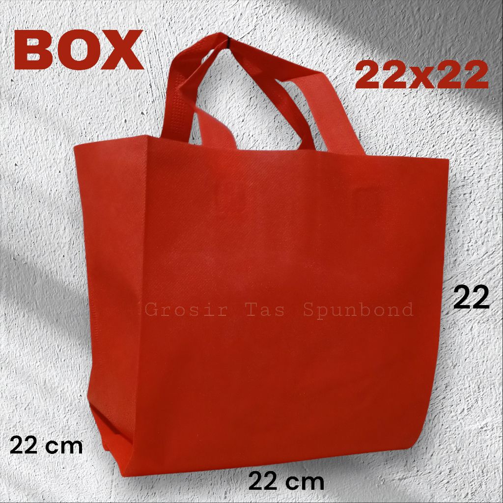 

Tas Spunbond Goodie Bag Box Dus 22x22 Tas Berkat Hajatan