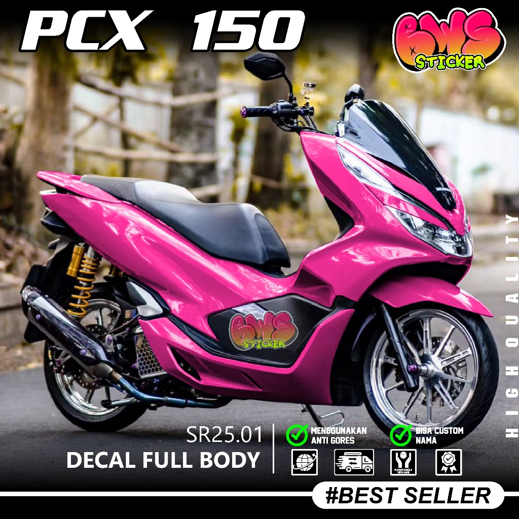 COD Sticker Decal Full Body Honda PCX 150 Tahun 2017 2018 2019 2020 Sticker Full Body PCX 150 Motif 