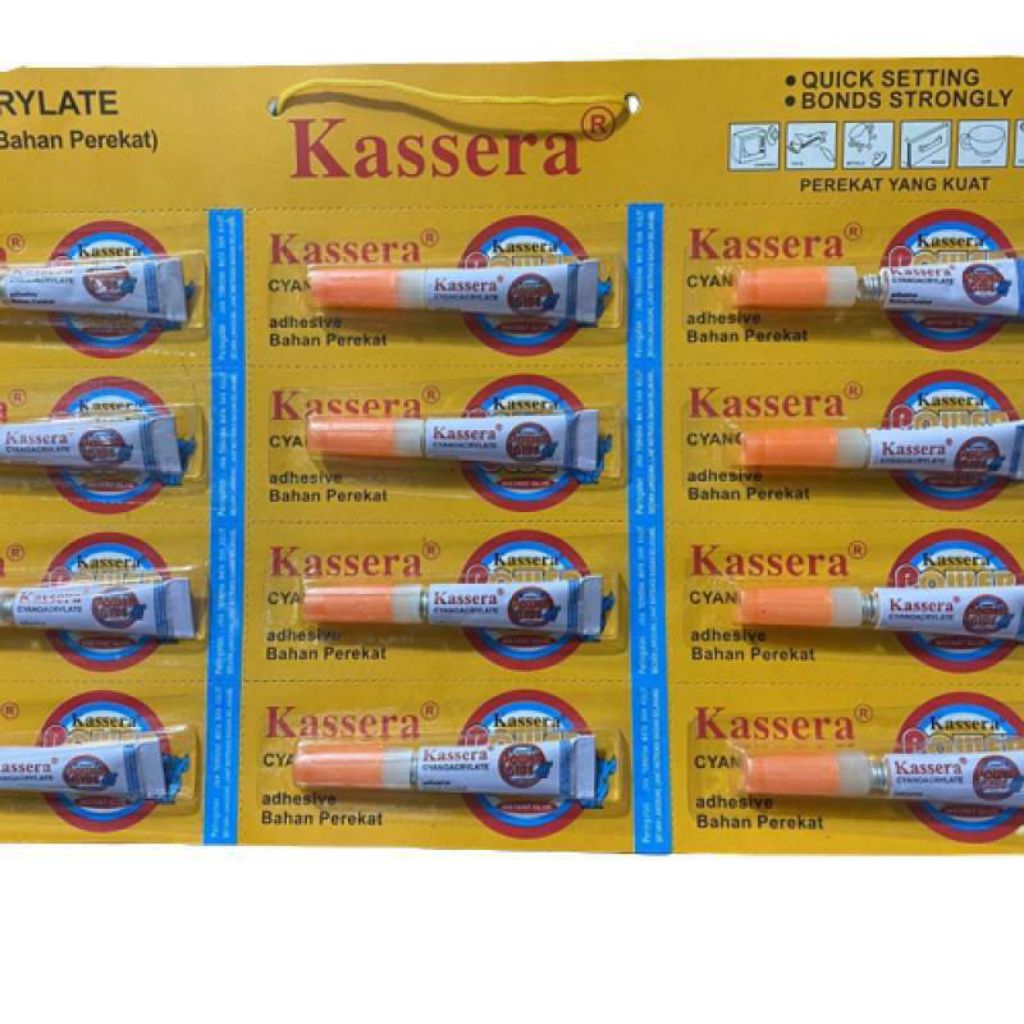 

Termurah Lem Super Glue Kassera - Lem Serbaguna Per Lembar