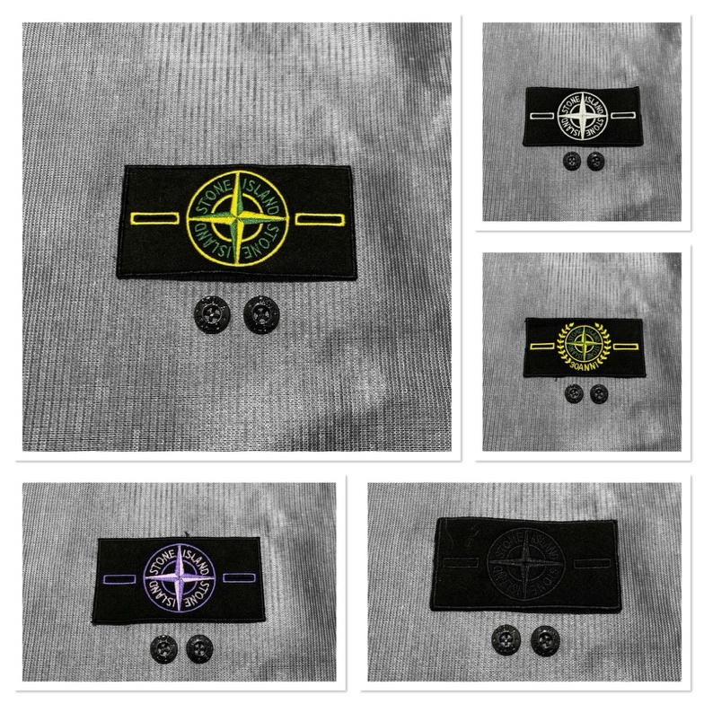 KODE O14I Emblem Patch Stone Island Import Emblem  Kancing 2 Pcs