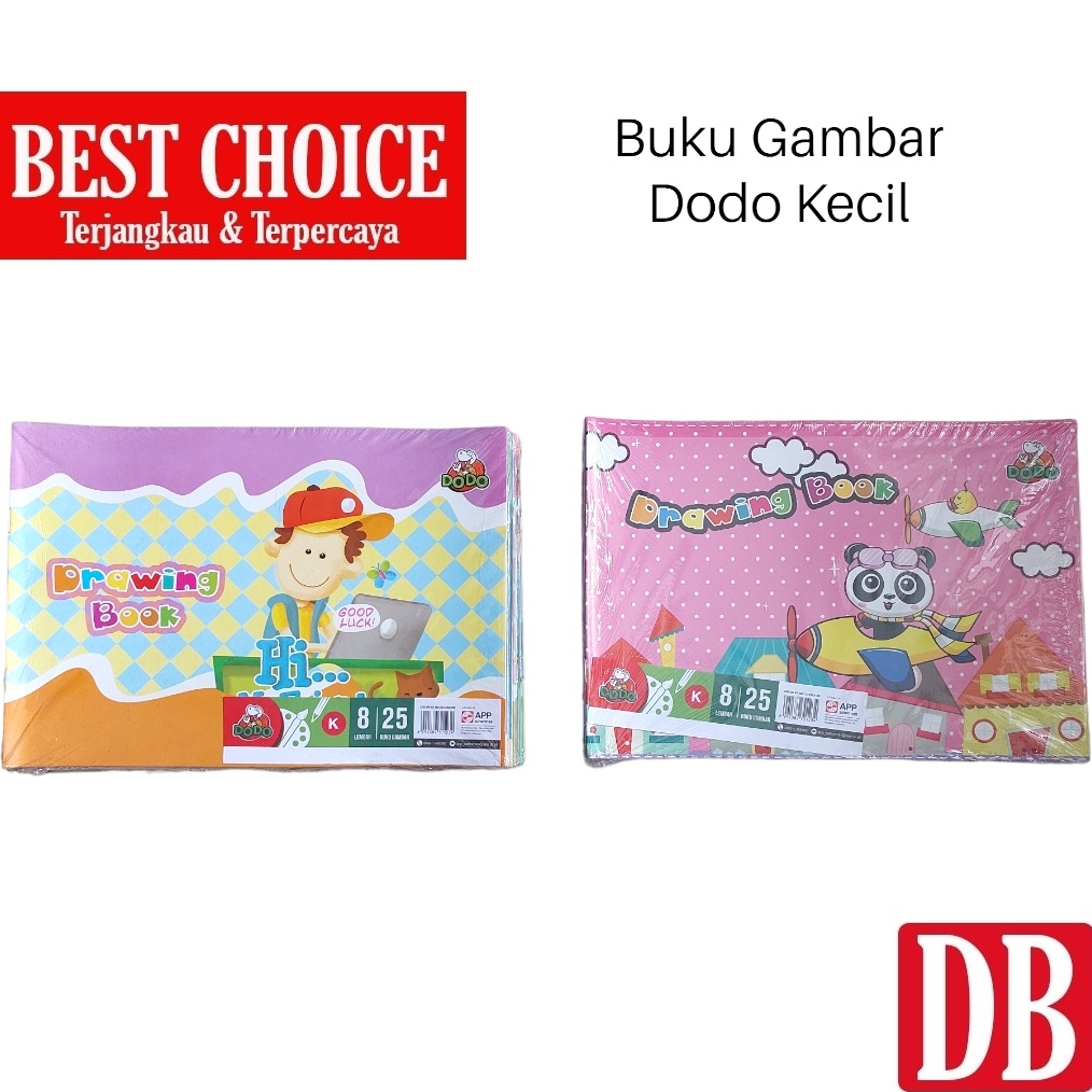 

KODE N62N Buku Gambar DODO kecil 8 lembar 25 pcs