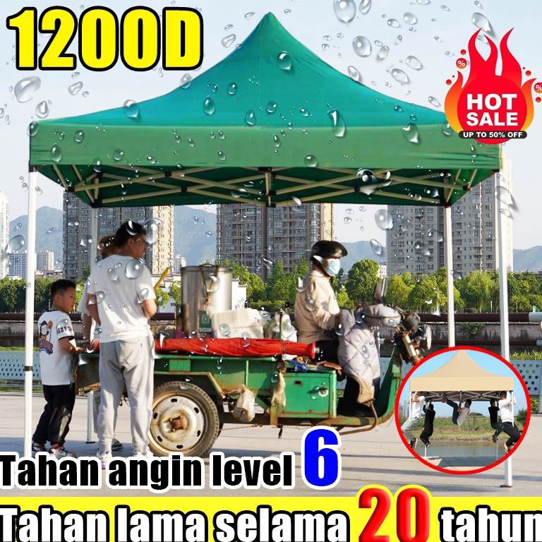 KODE G27K Tahan angin level 5 Terpal Atap Tenda Lipat Tenda Bazar Outdoor Tenda Terpal Atap Tenda Po