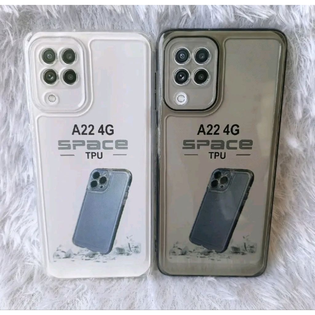 Softcase Bening Clear Samsung A22 4G M32 M22 Casing full Pelindung Camera