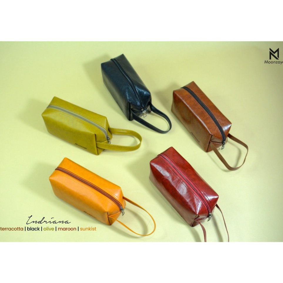 KODE U66Z Pouch Waterproof Leather Sintetis Indriana dompet HP tempat pensil tempat mukena travellin