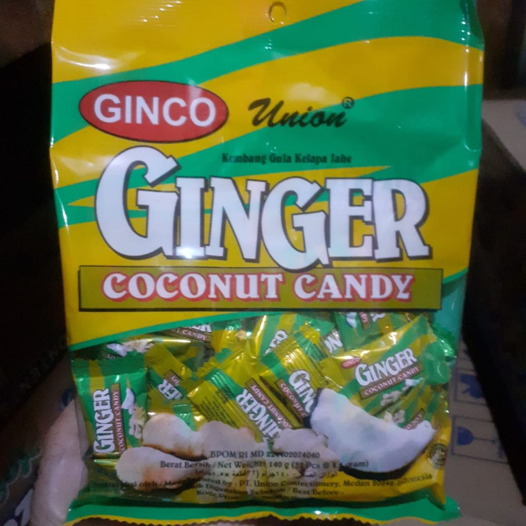 

permen ginger coconut candy isi 32pcs