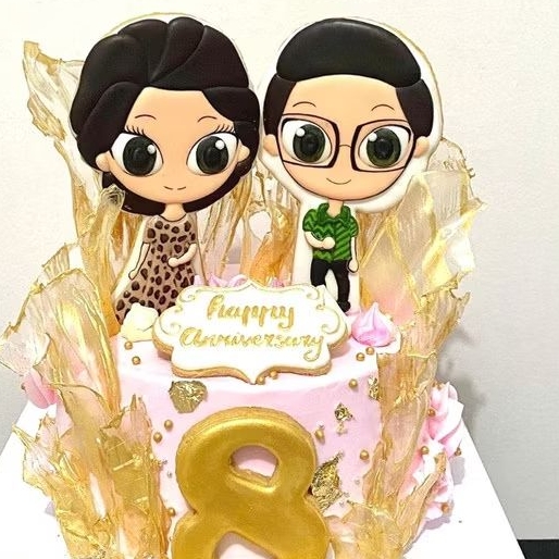 

kue ulang tahun butter cookies icing fondant cake karakter anniversary
