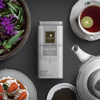 

SAVIS TEA PREMIUM EARL GREY (LOOSE) - Teh Premium Indonesia dengan Aroma Bergamot Segar & Uplifting membantu membangkitkan semangat dan mengurangi rasa penat
