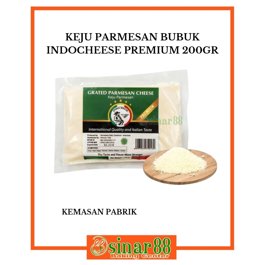 

Keju Parmesan Bubuk Indocheese 200gr PREMIUM
