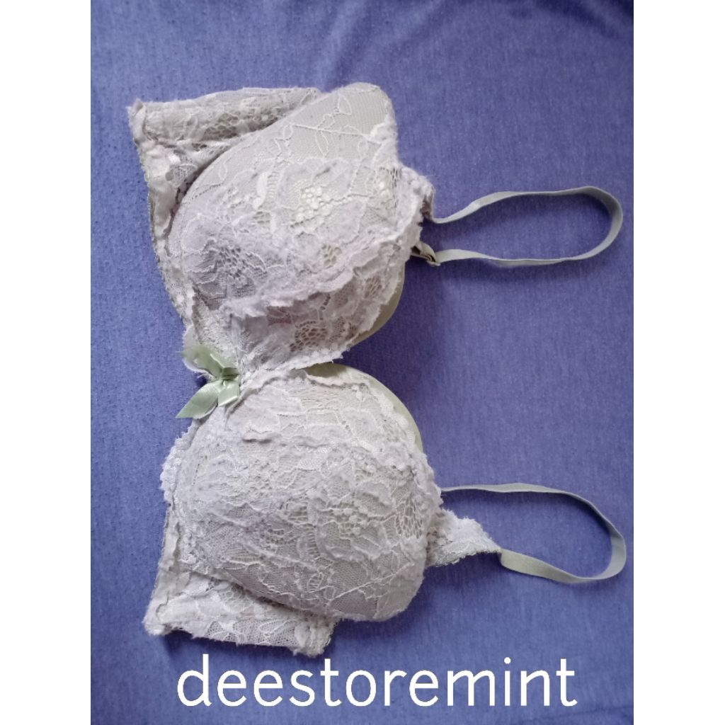 bra busa soft hijau muda bh brukat cantik elegan