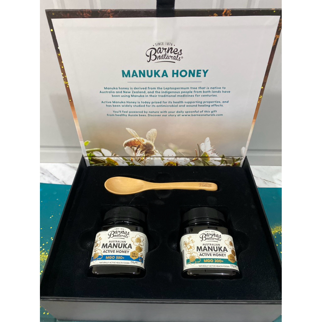 

Barnes Naturals Madu Manuka Asli Australia MgO 300+ dan 550+