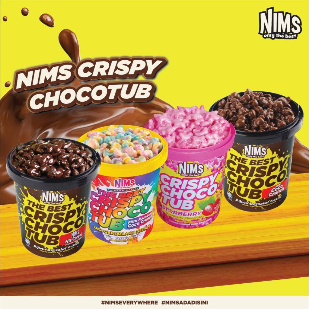 

NIMS Crispy Choco Tub 250GR / Cokelat Cereal