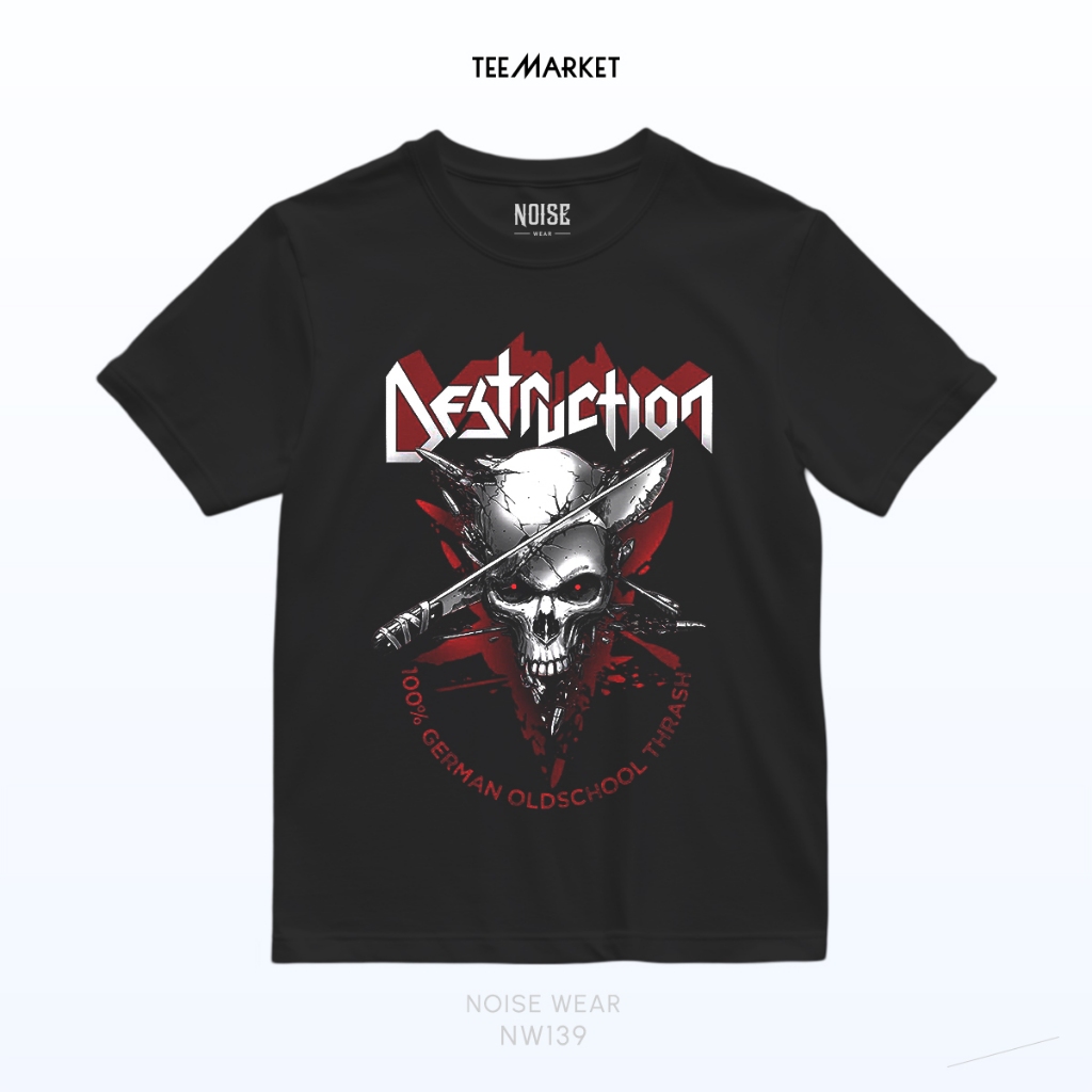 NW139 Kaos Band Destruction - Baju Music Noise Wear