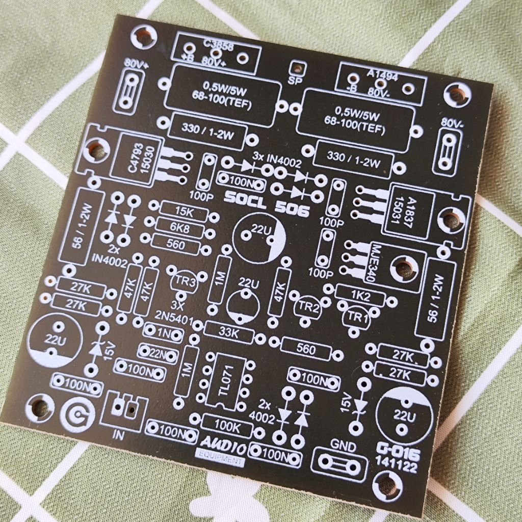 PCB OCL 506 G-016 PCB Power Amplifier OCL