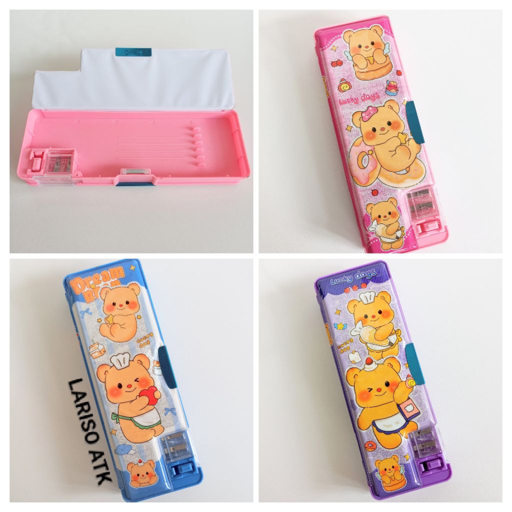 

(1 PCS) Tepak / Kotak Pensil Magnet Lucky Days Glitter / KT-382