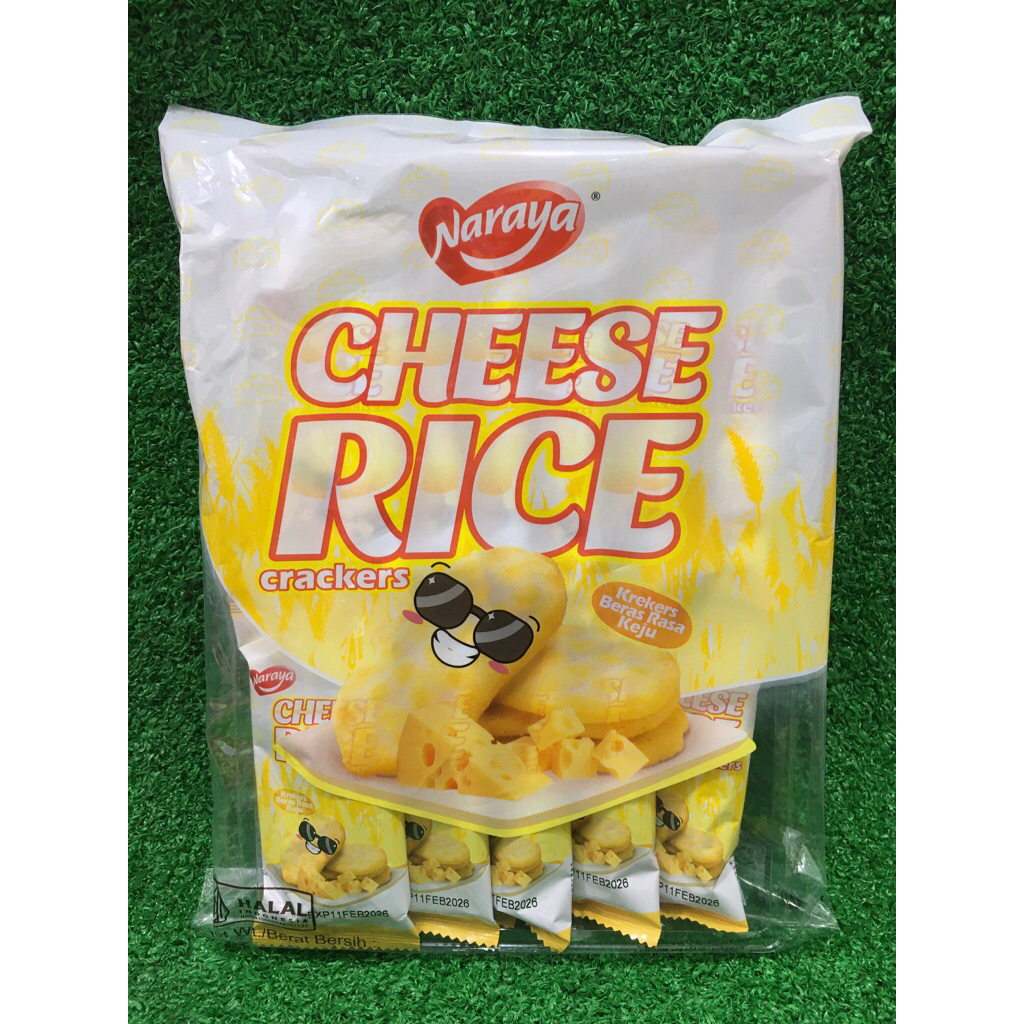 

Naraya Cheese Rice Crackers Krekers Beras Rasa Keju 12 Pcs Impor China HALAL