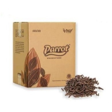 

Meses Parrot Coklat 500 gram (repack) - Messes Parot - Meses Cokelat