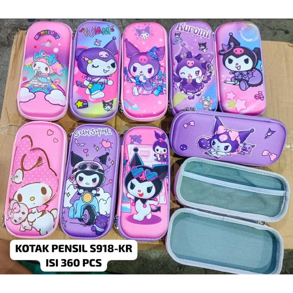 

KOTAK PENSIL 3D TEPAK PENSIL- CAPYBARA SANRIO KUROMI BABY THREE ALAT TULIS ANAK