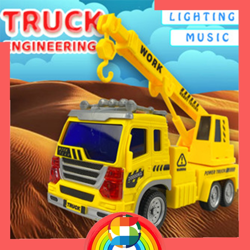 Mainan Truck Crane/ Mainan Truck Pasir Contruction