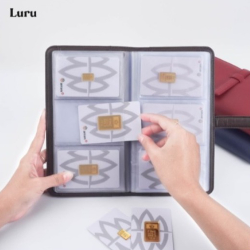 Dompet Keluarga - Dompet Logam Mulia Album Antam Tempat Penyimpanan Emas 60 Slot